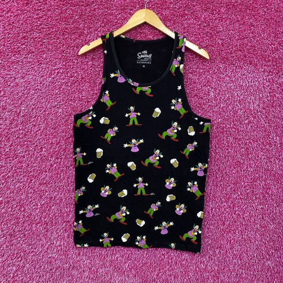 Eleven Paris The Simpsons Krusty The Clown Tank Top Medium - Picture 1 of 4